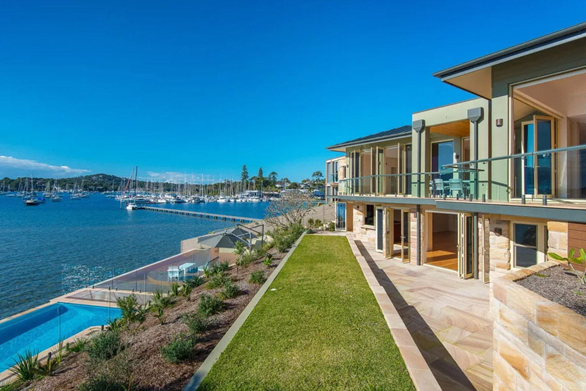 North-facing, waterfront jewel.